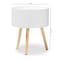 Baxton Studio Jessen Mid-Century White Wood Nightstand with Removable Top 154-9048 - alternate 6